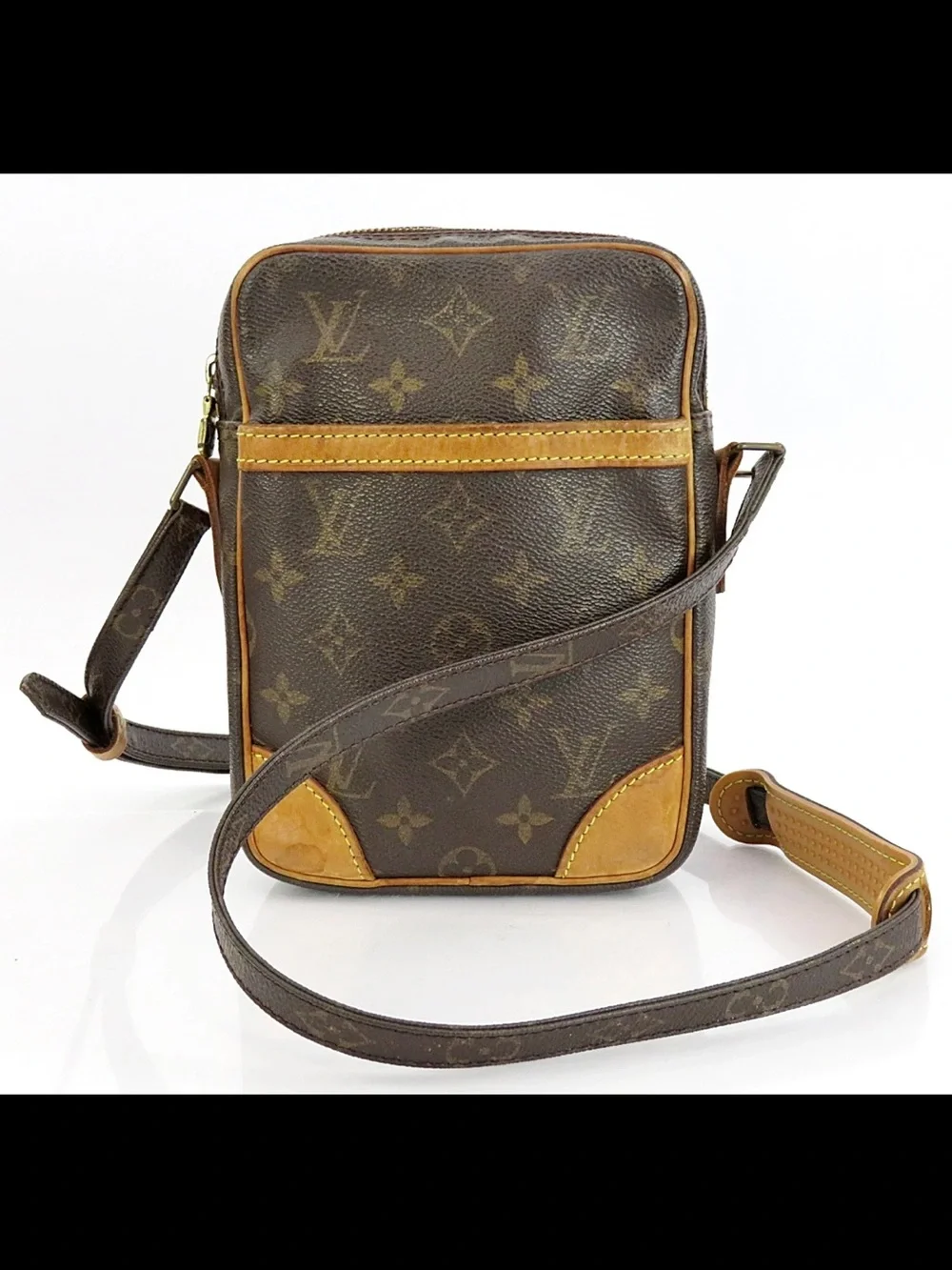 Louis Vuitton Monogram Canvas Brown & Tan Messenger Bag
